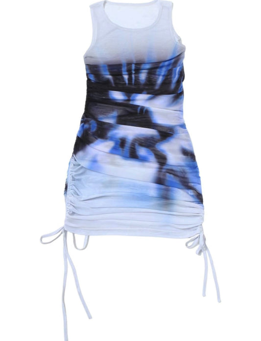 Graffiti Mesh Dress